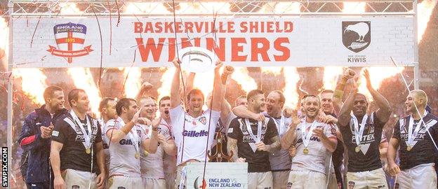 England with the Baskerville Shield in 2015