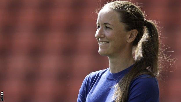 Manchester United Women manager Casey Stoney