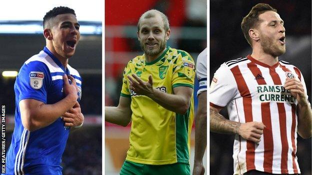 Che Adams, Teemu Pukki and Billy Sharp