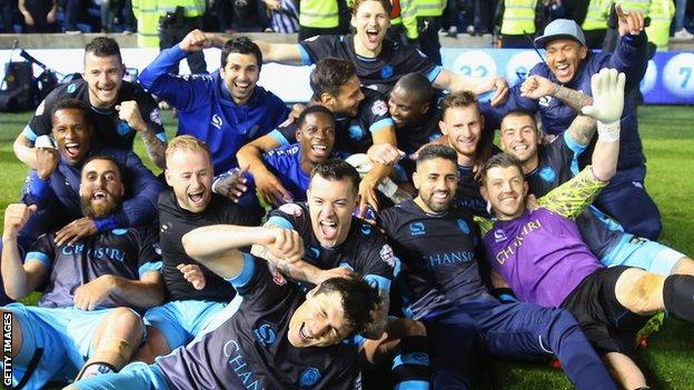 Sheffield Wednesday celebrate