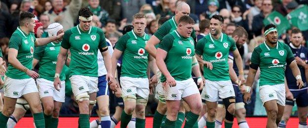 Ireland are chasing what would be only their third grand slam