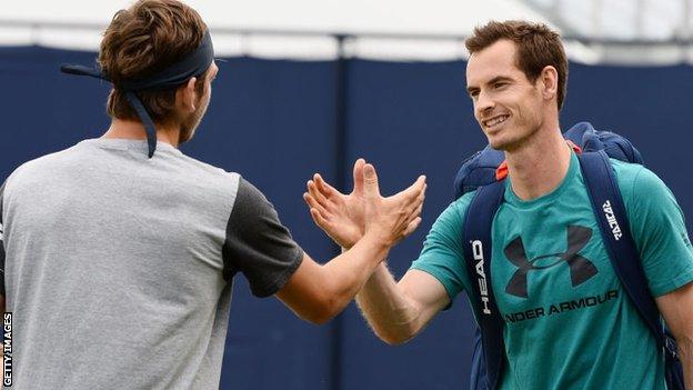 Cameron Norrie and Andy Murray