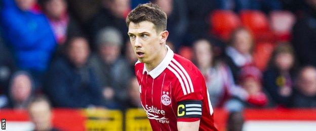 Aberdeen midfielder Ryan Jack