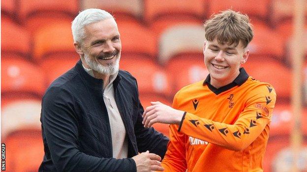 Jim Goodwin and Rory McLeod at Tannadice