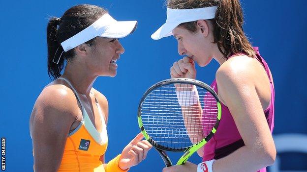 Heather Watson and Johanna Konta