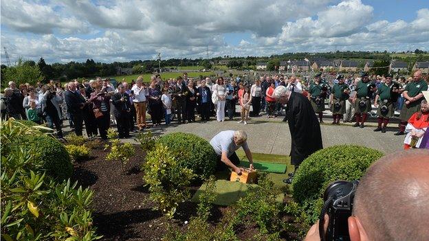 Catherine Burns' remains are buried
