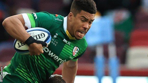 London Irish winger Ben Loader