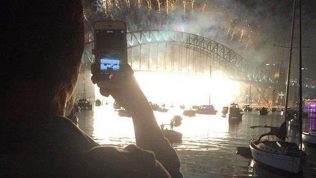 Firework display in Sydney, Australia