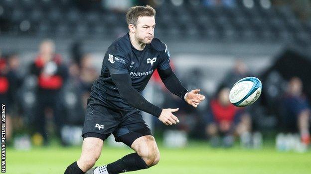 Stephen Myler has kicked 222 points in 26 games for Ospreys and has a career tally of 3,131