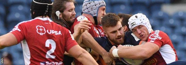 Luke Crosbie caught the eye for Edinburgh after his Scotland call-up