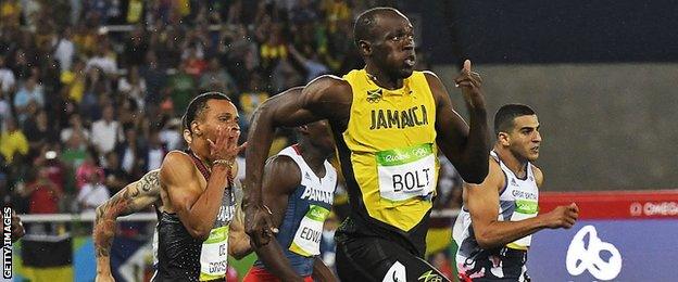 Adam Gemili in the Rio 200m