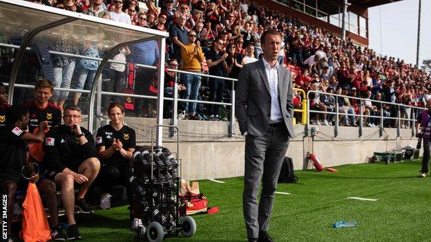 Graham Potter has taken Ostersunds from the Swedish fourth division to the top flight Allsvenskan