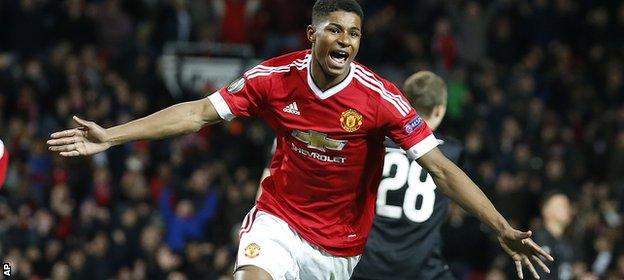 Rashford, 18, scored four goals in his first two United games