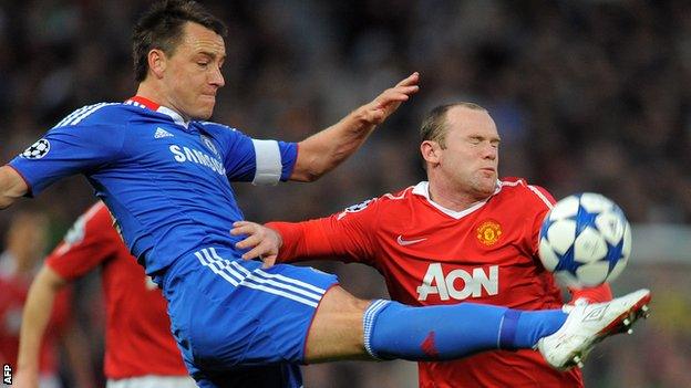 John Terry and Wayne Rooney