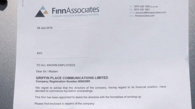 Firm Associates letter to employees