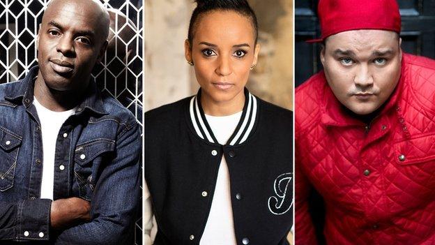 Trevor Nelson, Adele Roberts and Charlie Sloth