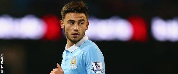 Manchester City winger Patrick Roberts