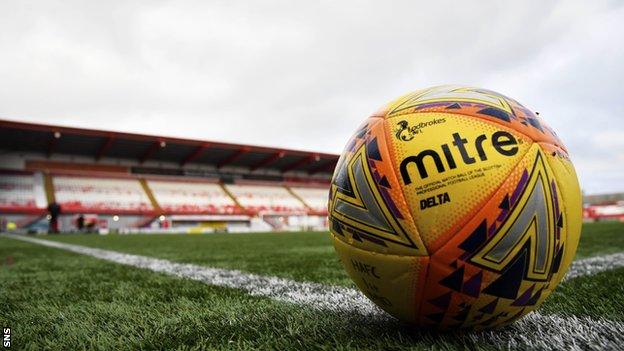 A football at the Fountain of Youth Stadium in Hamilton