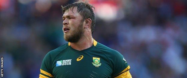 South Africa back-row forward Duane Vermeulen