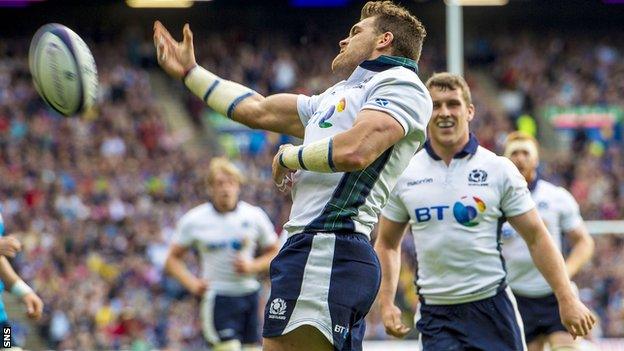 Sean Lamont at Murrayfield