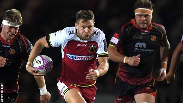 Northampton and Wales fly-half Dan Biggar went off at half-time with an injury