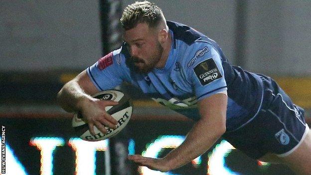 Owen Lane's touchdown was disallowed against Glasgow Warriors