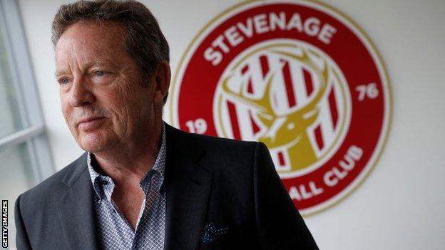 Stevenage owner Phil Wallace