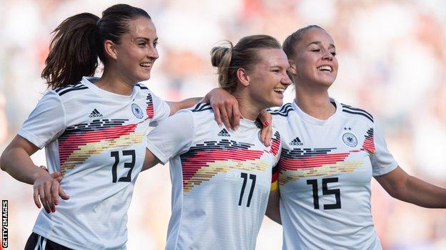 Germany women celebrate