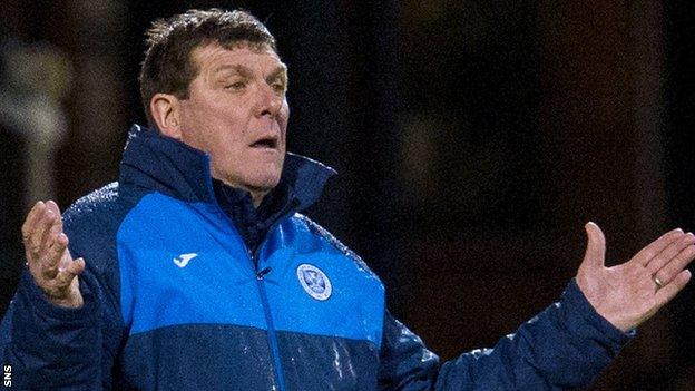 St Johnstone manager Tommy Wright