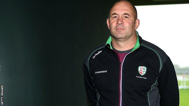 London Irish head coach Tom Coventry