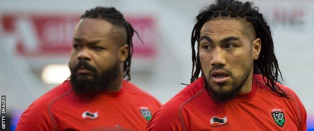 Ma'a Nonu (R) and Mathieu Bastareaud