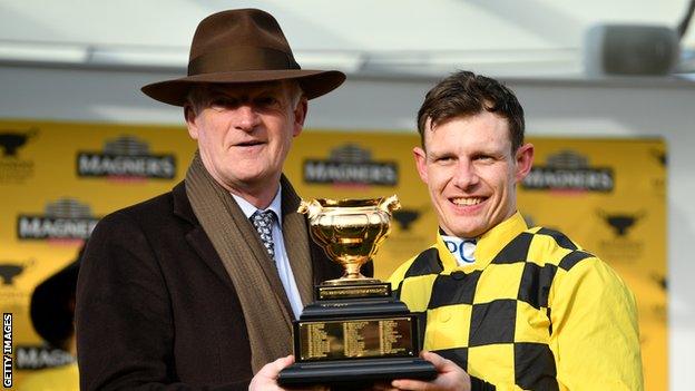 Willie Mullins and Paul Townend celebrate