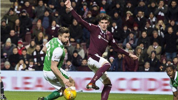 Hearts striker Kyle Lafferty