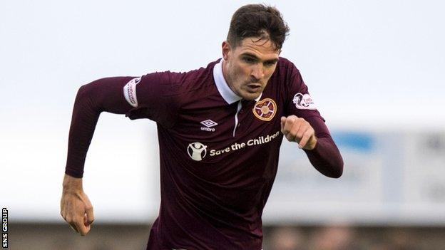 Hearts striker Kyle Lafferty