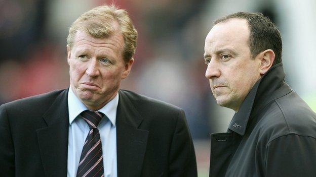 Steve McClaren and Rafael Benitez