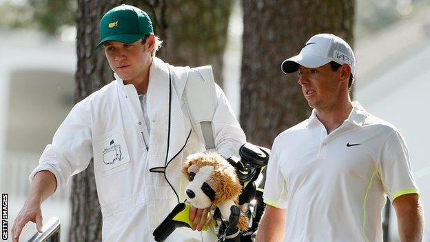 Niall Horan (left) with Rory McIlroy