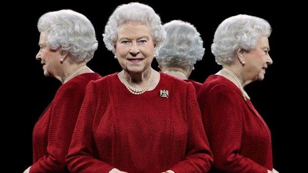 This portrait of Queen Elizabeth II was taken in 2013 using mirrors to show each sitter from all four sides