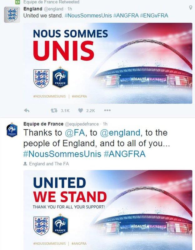 FA tweets