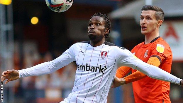 Matthew Olosunde (left) in action for Rotherham