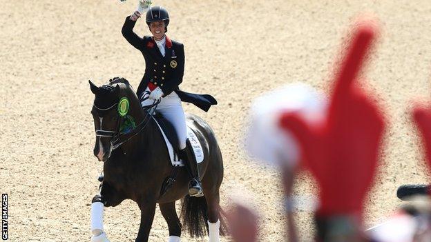 Charlotte Dujardin on Valegro