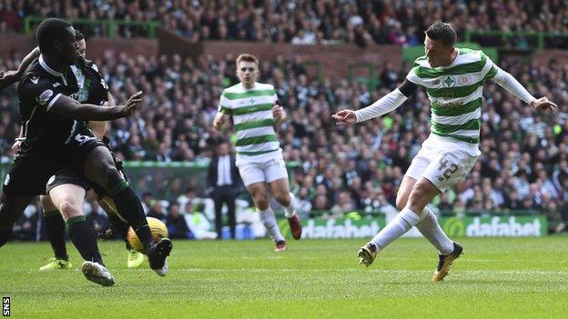 Callum McGregor scores for Celtic