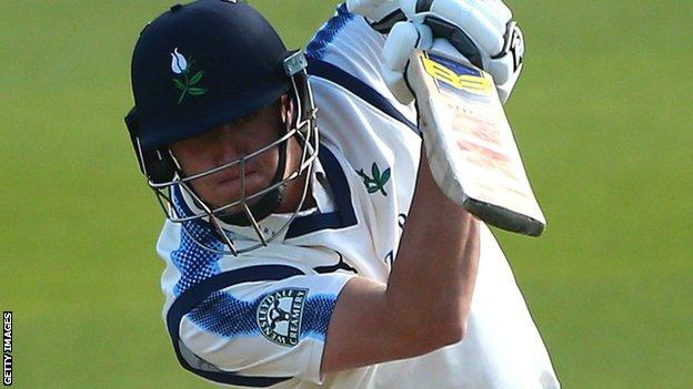 Yorkshire batsman Tom Kohler-Cadmore