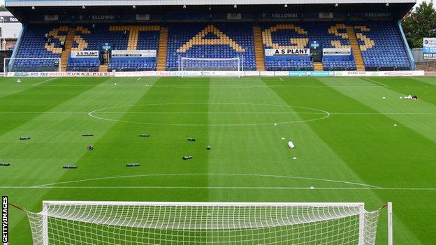 General view of Mansfield Town's Field Mill stadium