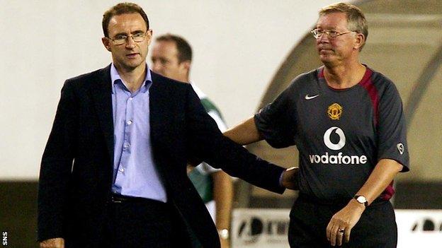 Martin O'Neill and Sir Alex Ferguson