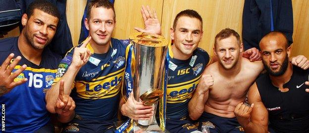 Ryan Bailey, Danny McGuire, Kevin Sinfield, Rob Burrow and Jamie Jones-Buchanan