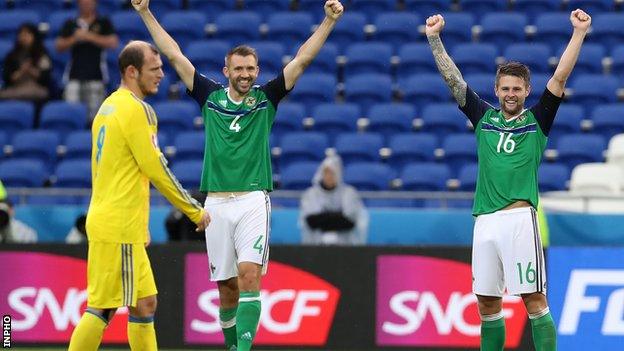 Gareth McAuley and Oliver Norwood