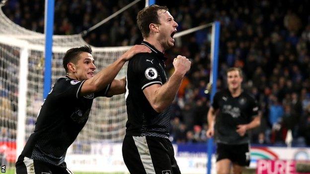 Ashley Barnes celebrates goal