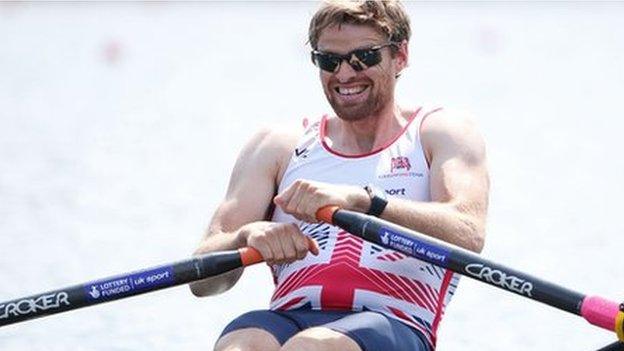 Alan Campbell is targeting a podium place in the single sculls at Aiguebelette