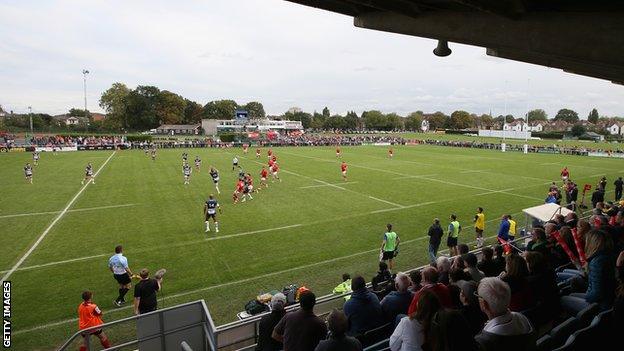 London Welsh playing at Old Deer Park