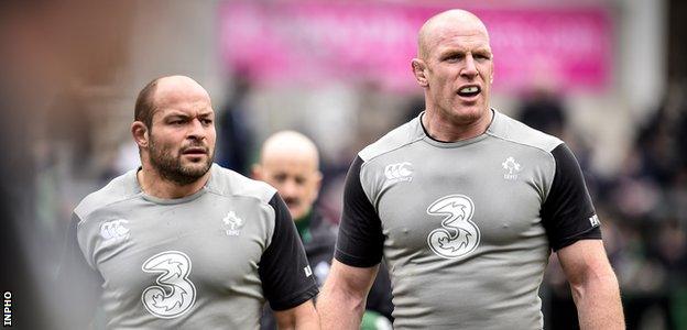 Rory Best and Paul O'Connell